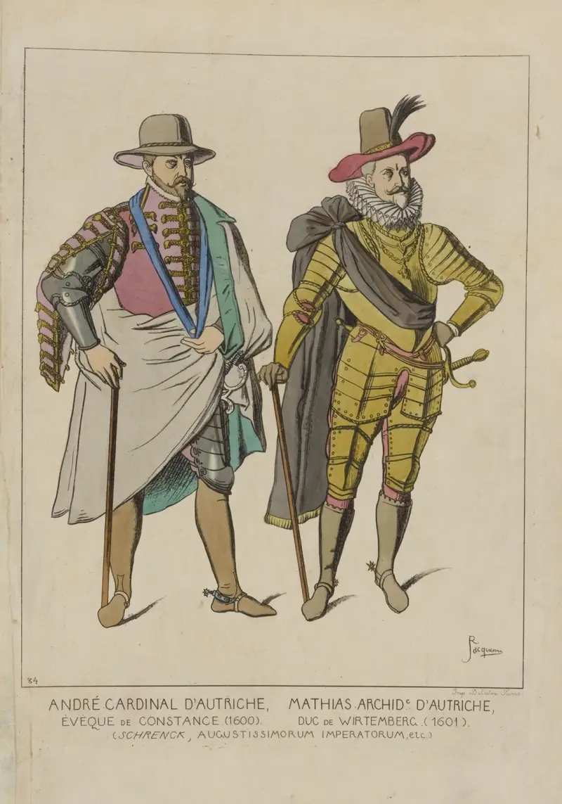 André Kardynał d’Austria, Mathias Arcyksiążę Austrii, Biskup Konstancji (1600). Książę Wirtembergii (1601), Raphaël Jacquemin