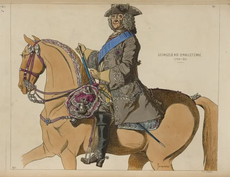 Georges II roi d’Angleterre. 1755-60. av Raphaël Jacquemin