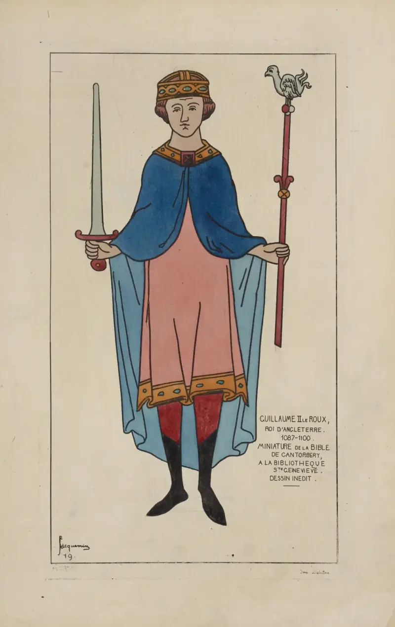 Wilhelm II. Rufus, König von England, 1087–1100 von Raphaël Jacquemin