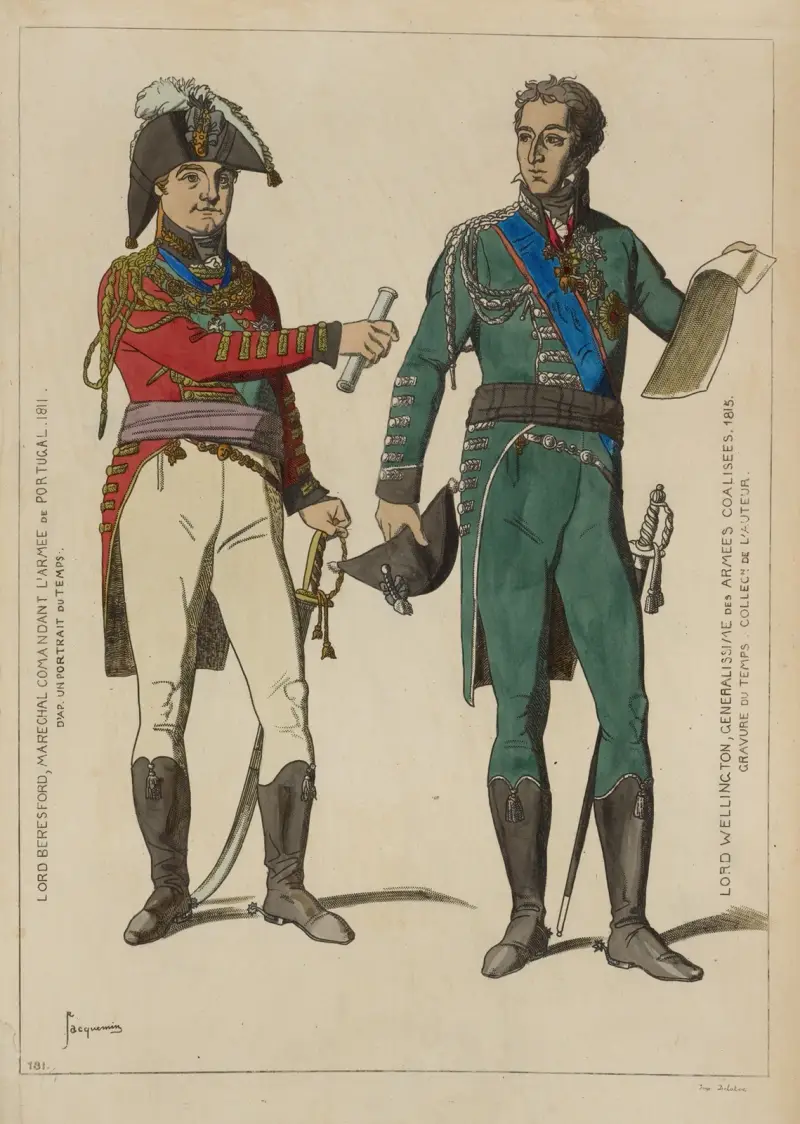 Lord Beresford, marechal comandant l’armee de Portugal. 1811. av Raphaël Jacquemin