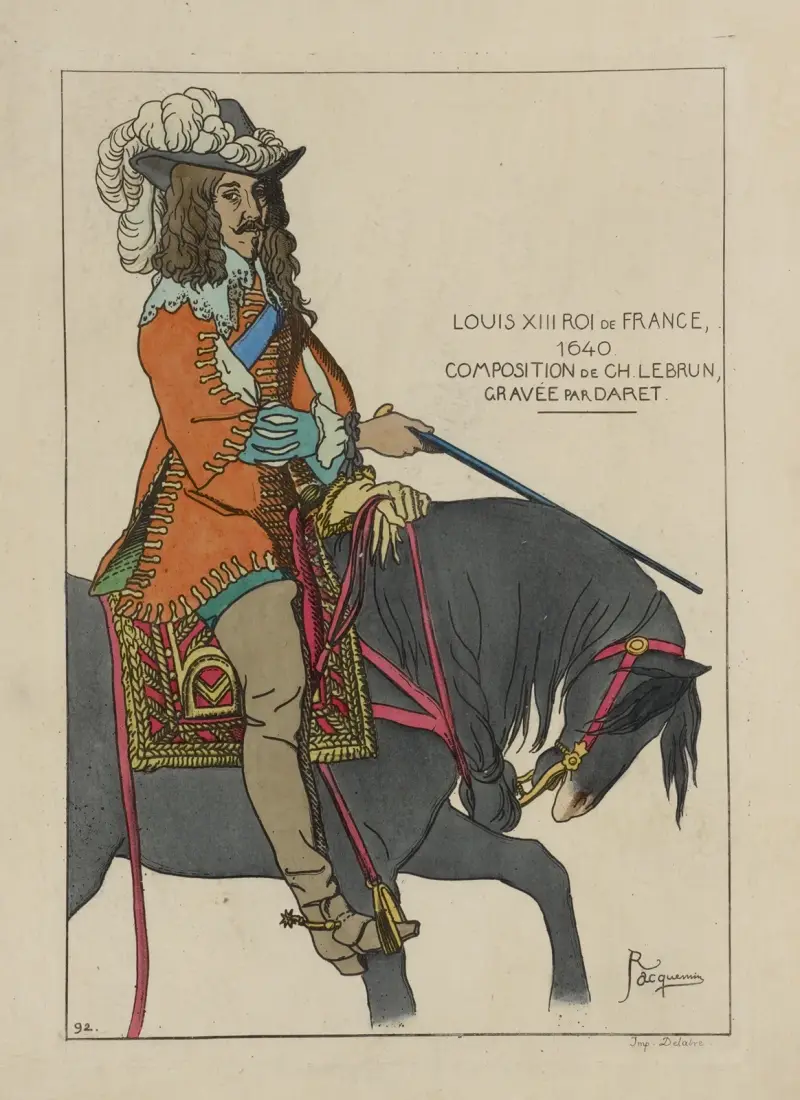 Ludvig XIII, Frankrikes konung, 1640 av Raphaël Jacquemin