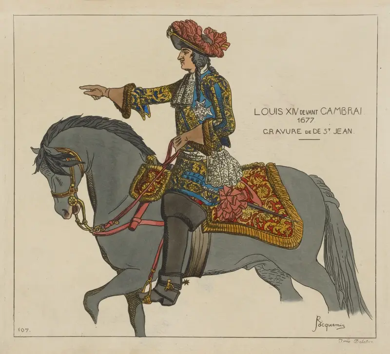 Ludvig XIV framför Cambrai 1677 av Raphaël Jacquemin