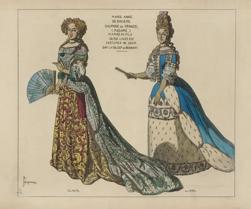 Marie Anne de Bavière, Dauphine von Frankreich (Madame), verheiratet mit dem Sohn von König Ludwig XIV. von Raphaël Jacquemin