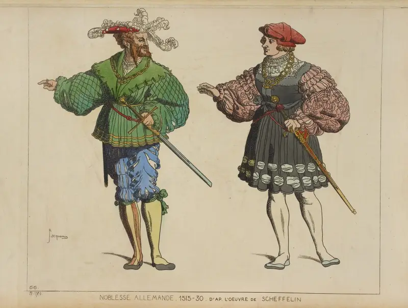 Tysk adel. 1515–30. Efter Scheffelins verk. av Raphaël Jacquemin