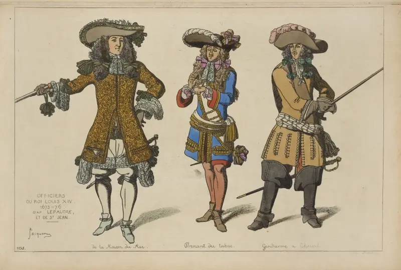Officerare vid Ludvig XIV:s hov 1675–76 av Raphaël Jacquemin