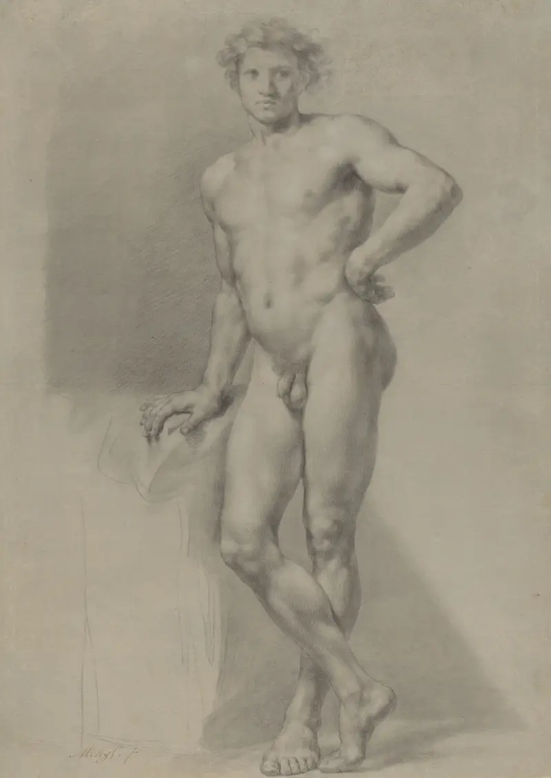 Studie eines männlichen Akts – Nr. 1 von Anton Raphael Mengs