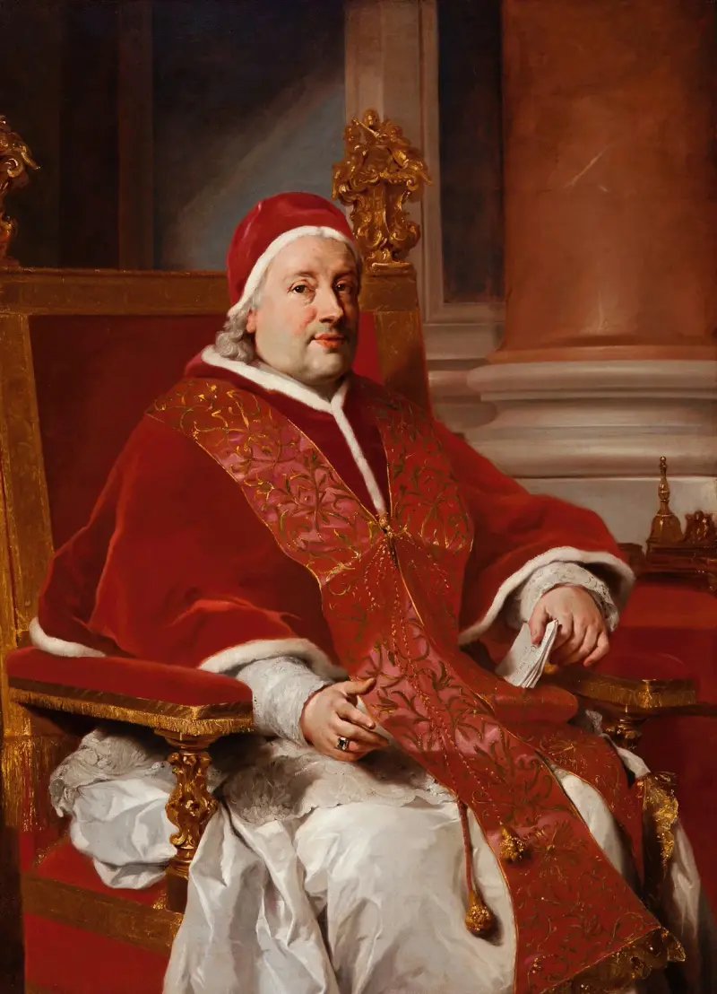 Porträtt av påve Clemens XIII av Anton Raphael Mengs
