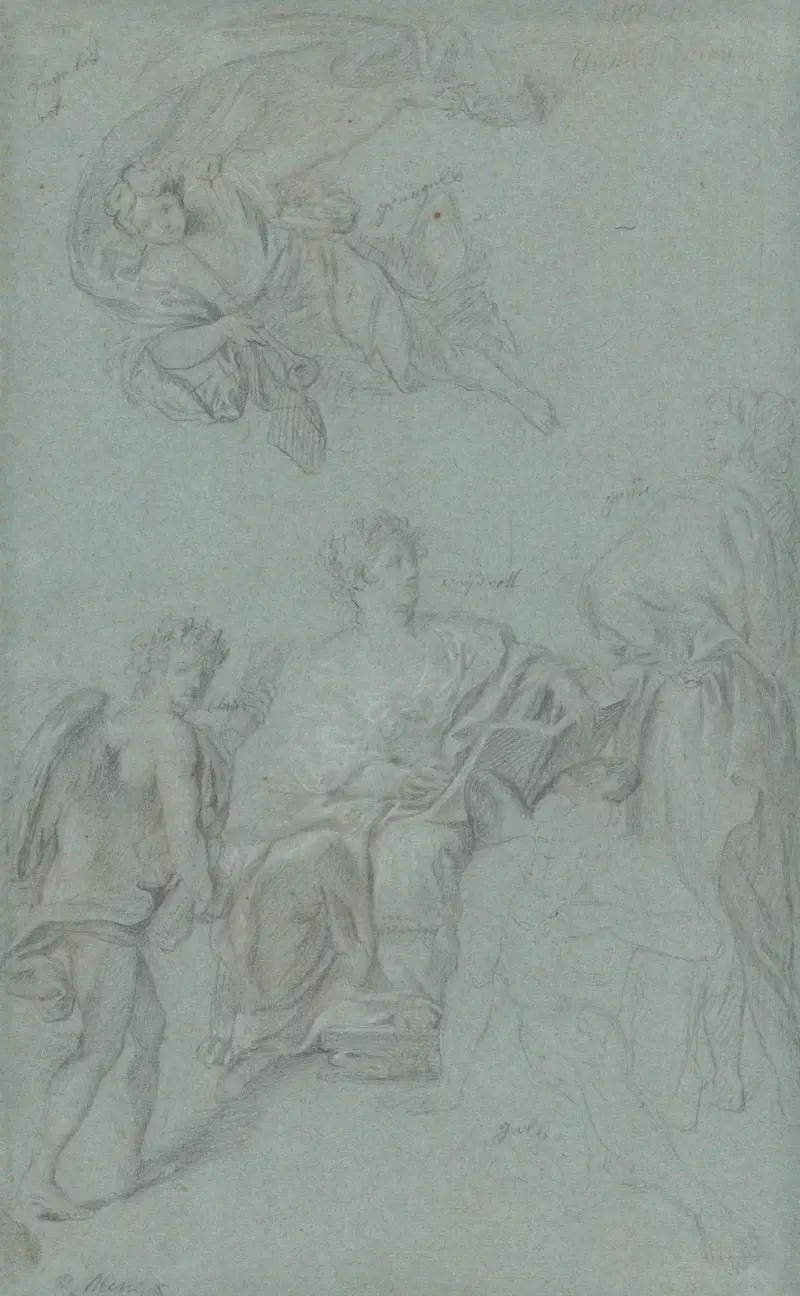 Historiens triumf över tiden av Anton Raphael Mengs