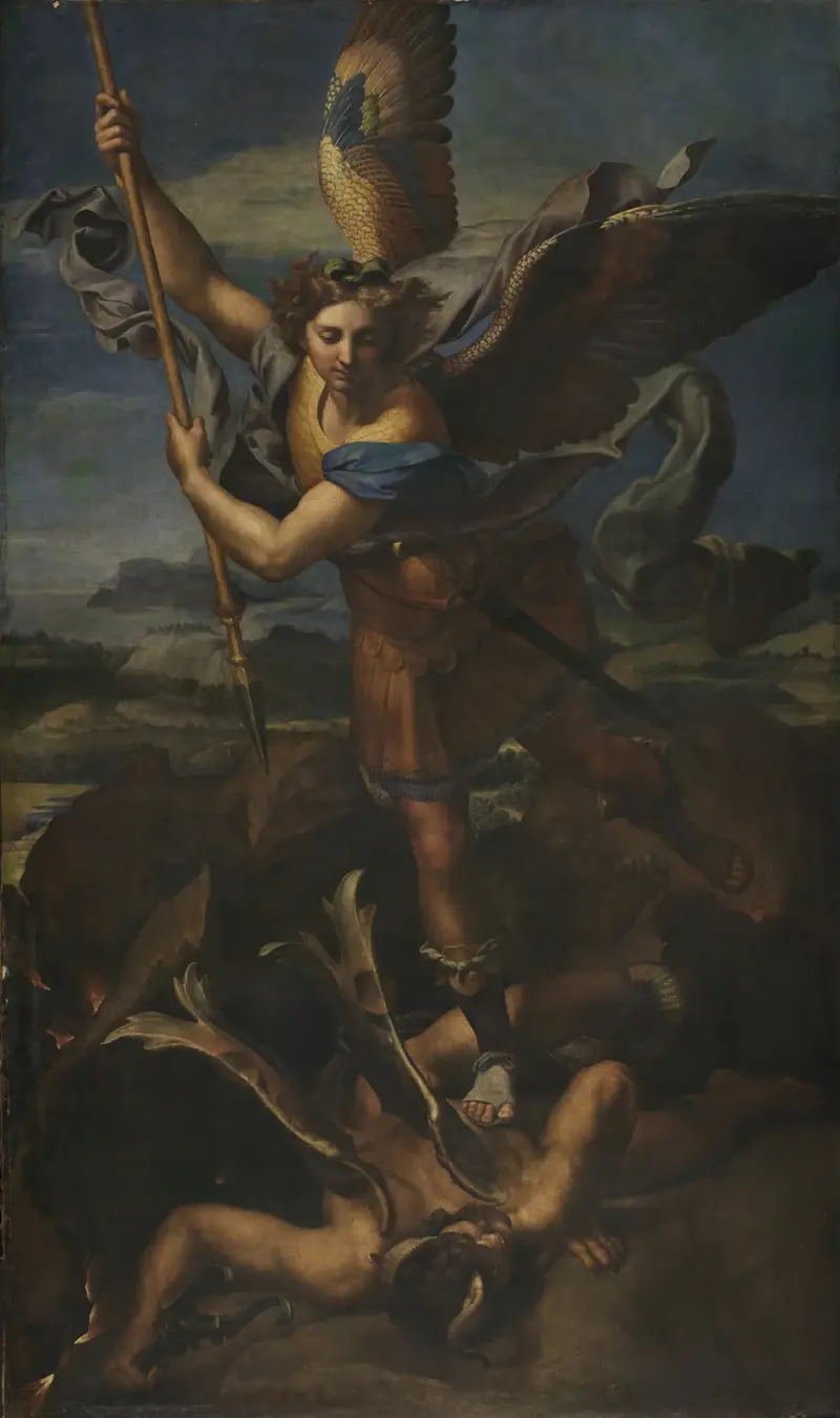 Svatý Michael poráží Satana, Raphael
