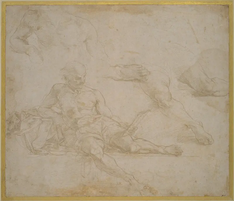 Studie des ‚Diogenes‘ in der ‚Schule von Athen‘ von Raphael