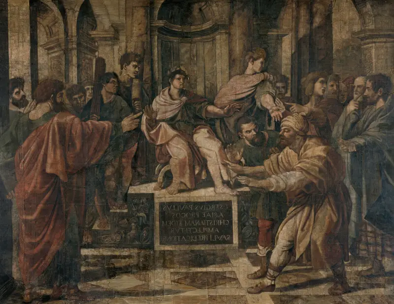 Osvícení Elymase, Raphael