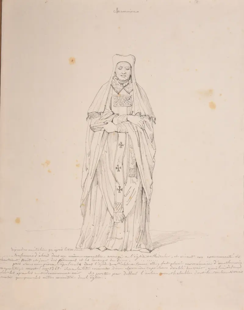 Chanoine, XIVe s. av Jacques-Raymond Brascassat