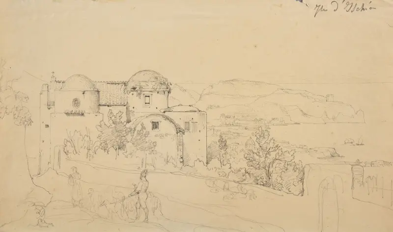Île d’Ischia av Jacques-Raymond Brascassat