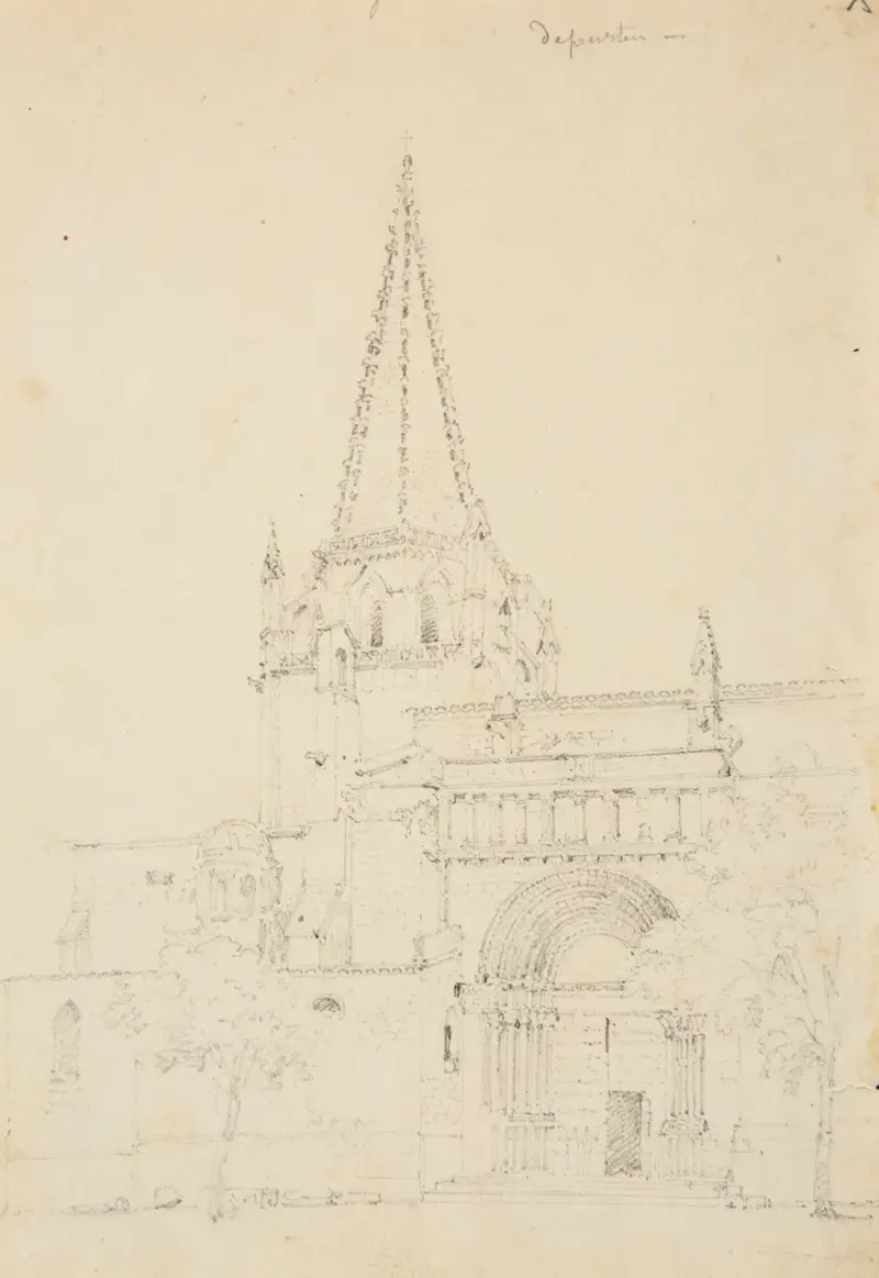Kyrkan i Tarascon av Jacques-Raymond Brascassat