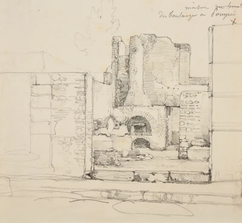 Bageriet i Pompeji av Jacques-Raymond Brascassat