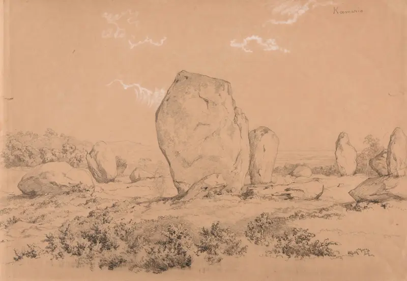 Stenarna vid Kermario av Jacques-Raymond Brascassat