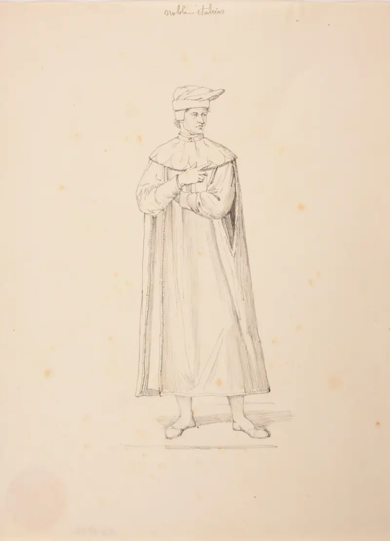 Adlig italienare, 1400-talet av Jacques-Raymond Brascassat