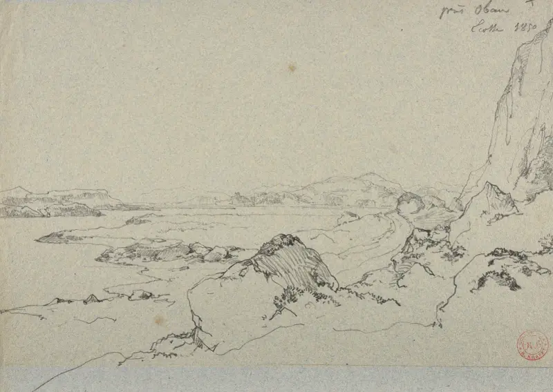 Landskap vid Oban av Jacques-Raymond Brascassat