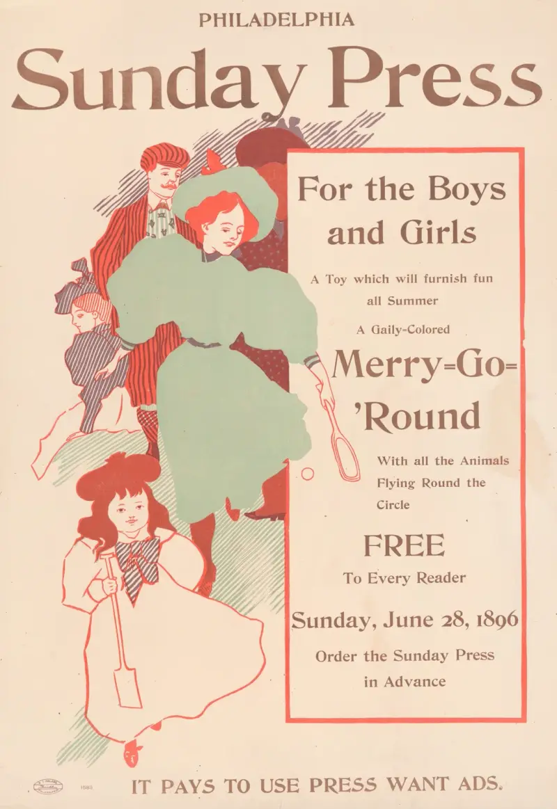 For the boys and girls … merry-go-round av George Reiter Brill
