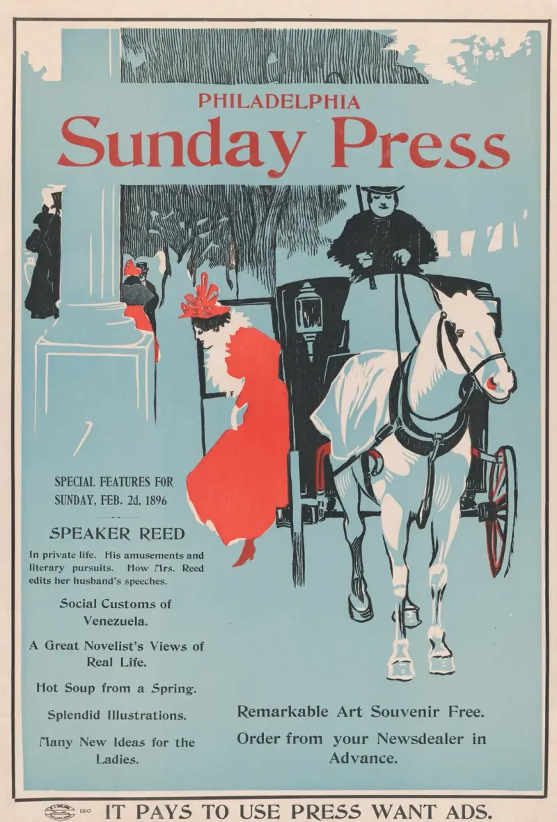 Philadelphia Sunday Press; February 2nd av George Reiter Brill