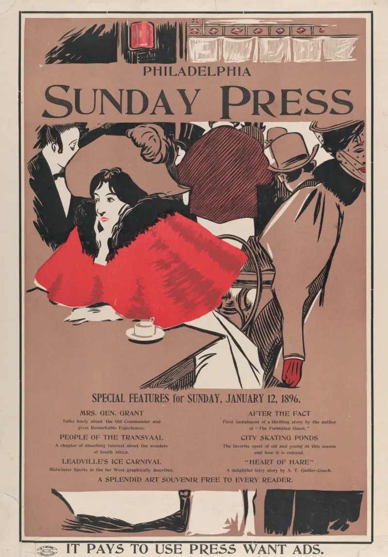 Philadelphia Sunday Press; 12 januari av George Reiter Brill