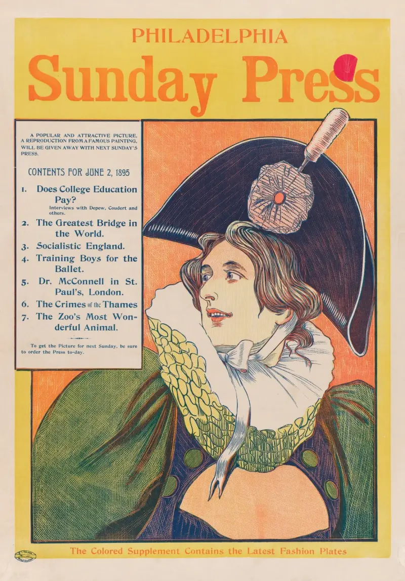 Philadelphia Sunday Press; June 2nd av George Reiter Brill