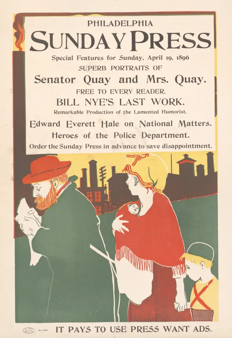 Special features for Sunday, April 19, 1896. av George Reiter Brill