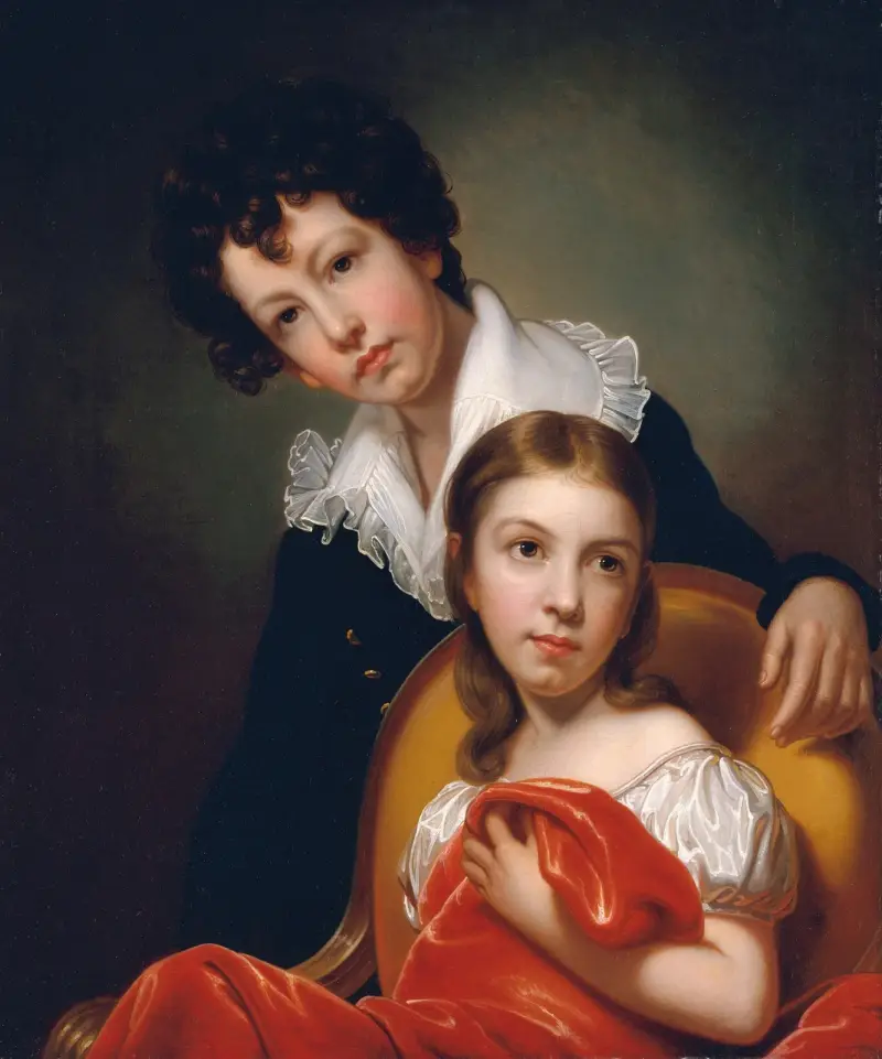 Michael Angelo and Emma Clara Peale av Rembrandt Peale