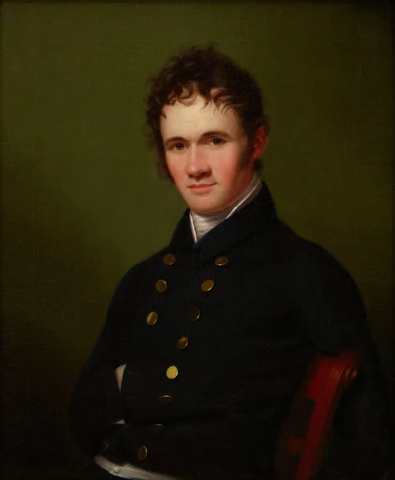 Portrait of Commander Lewis Warrington av Rembrandt Peale