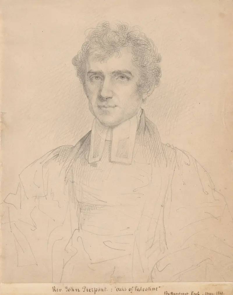 Porträtt av pastor John Pierpont (1785–1866) av Rembrandt Peale