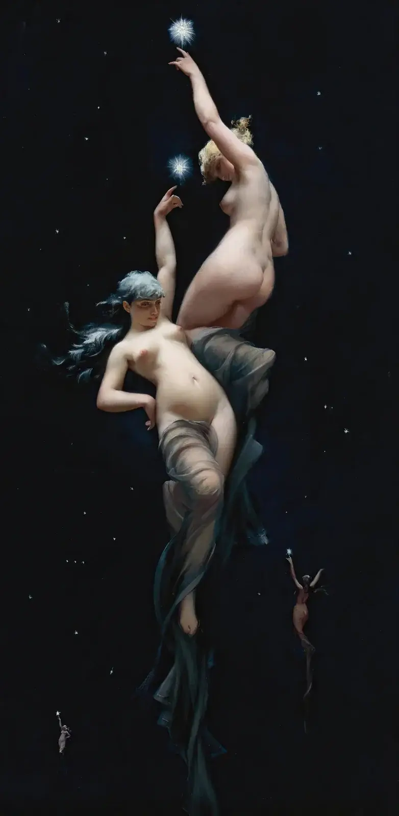 Moonlit beauties av Luis Ricardo Falero