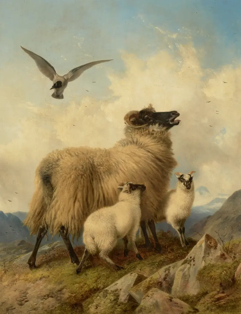 An Unwelcome Visitor av Richard Ansdell