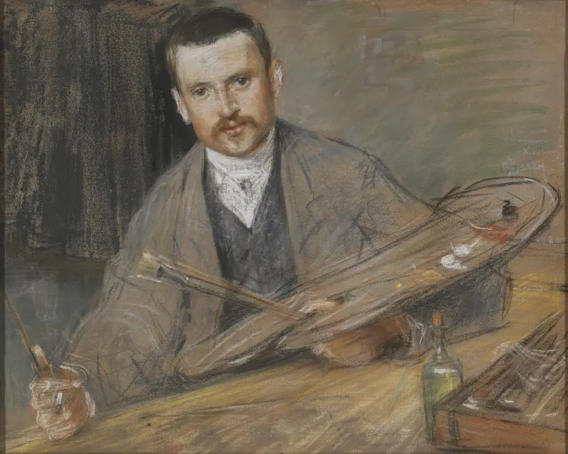 Johan Kindborg, 1861-1907, artist, married to wood engraver Emy Edman av Richard Bergh