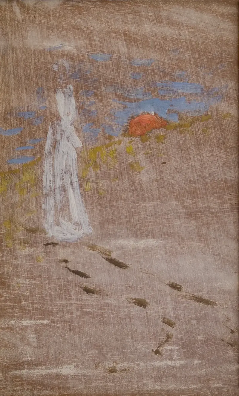 Skizze zu Das Mädchen und der Tod (gehend) von Richard Bergh