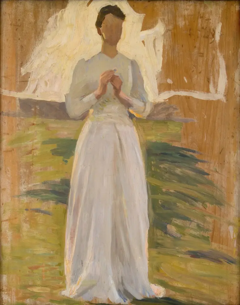 Skiss till Riddaren och jungfrun, 1897 – nr 2 av Richard Bergh