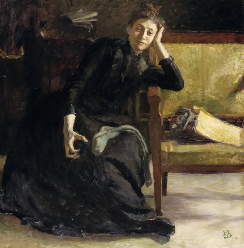 Die Künstlerin Eva Bonnier von Richard Bergh