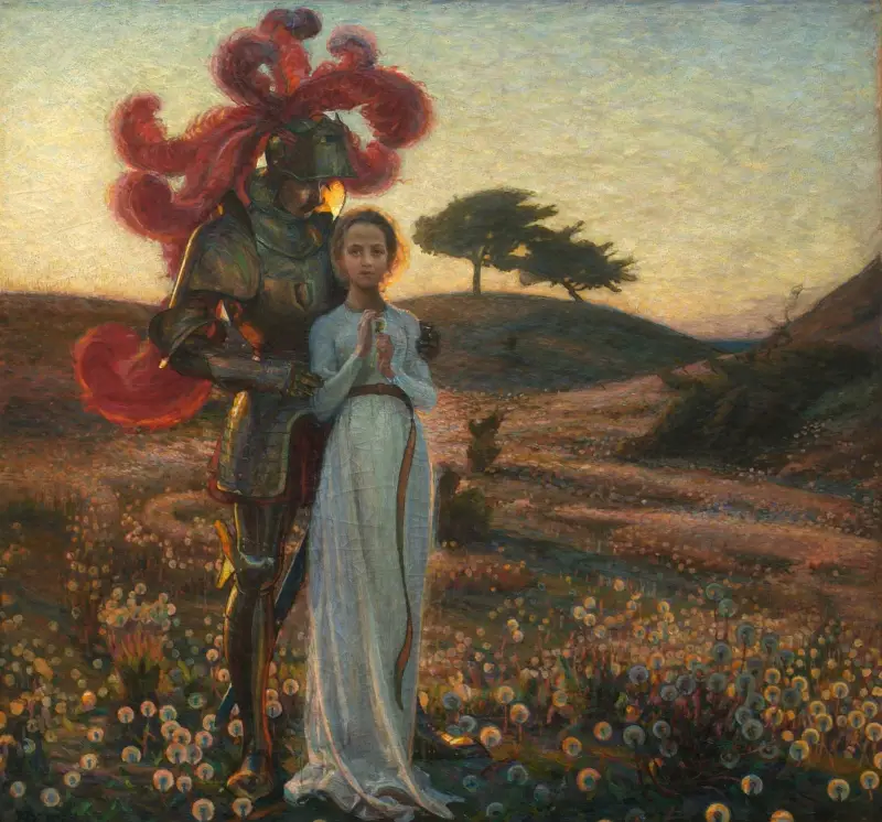Der Ritter und die Jungfrau von Richard Bergh