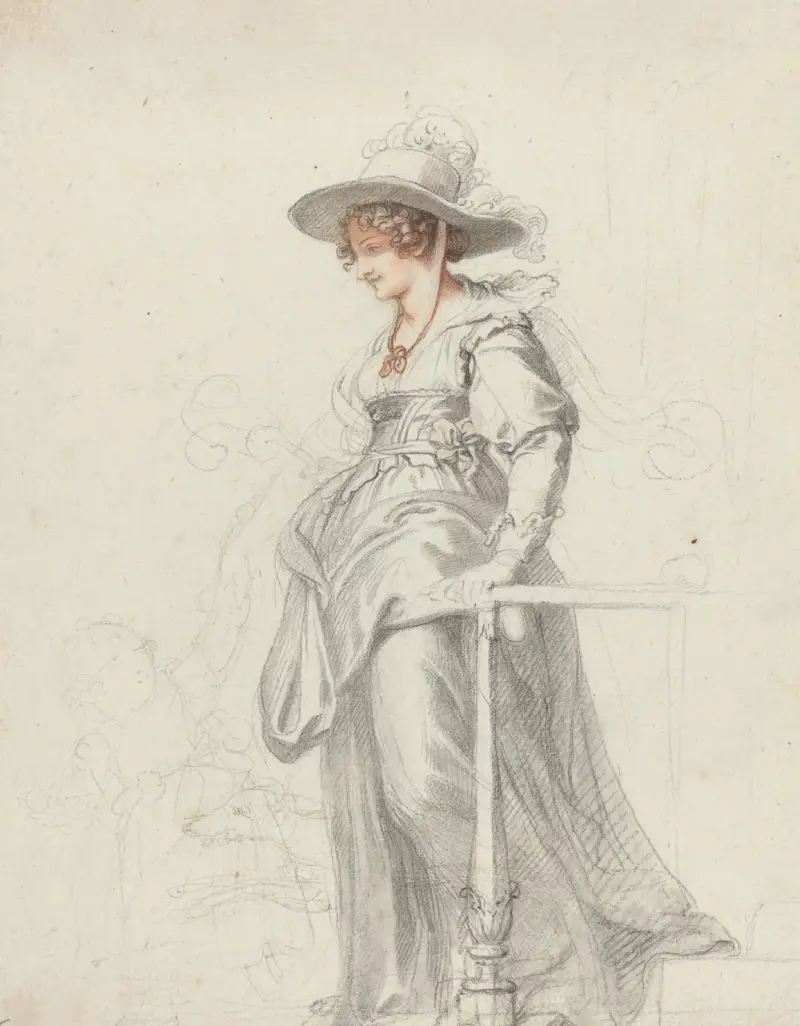 Maria Cosway with Her Daughter Louisa av Richard Cosway