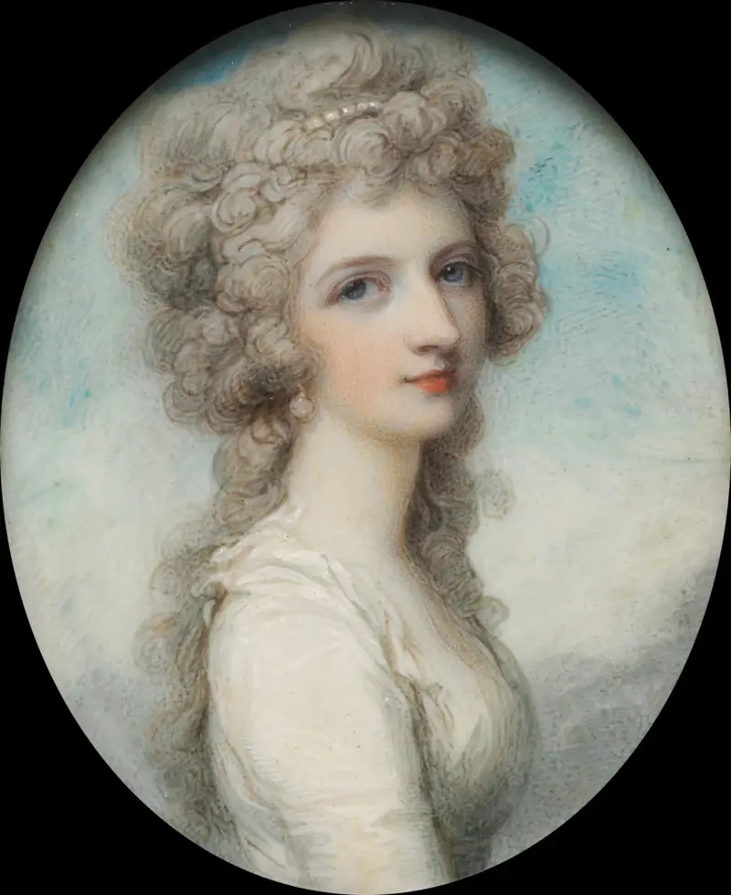 Porträt von Mary Frances (Fanny) Swinburne von Richard Cosway