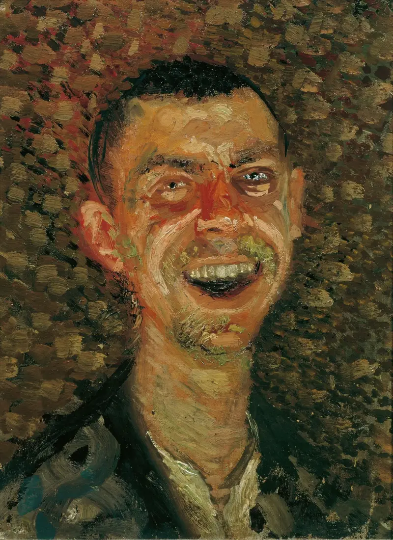 Selbstbildnis, lachend von Richard Gerstl