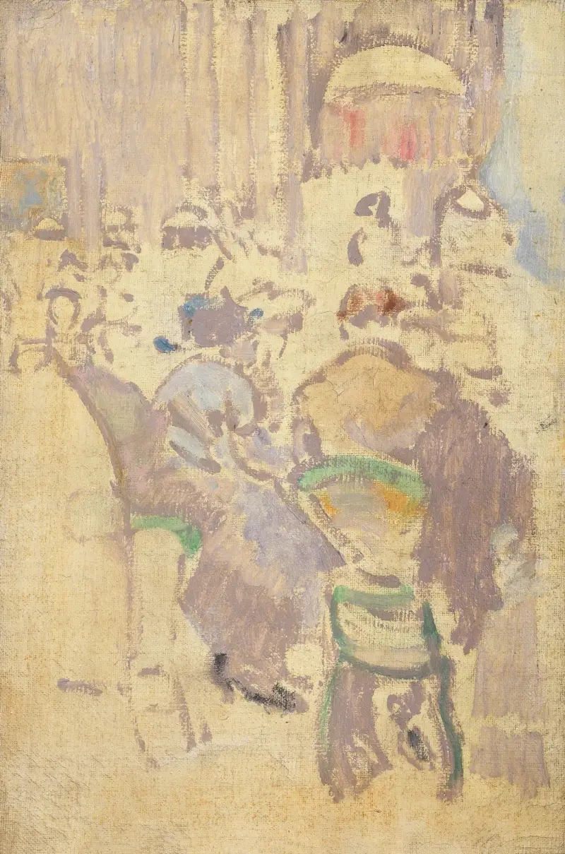 Café Interior, Baccarat, Dieppe av Walter Richard Sickert