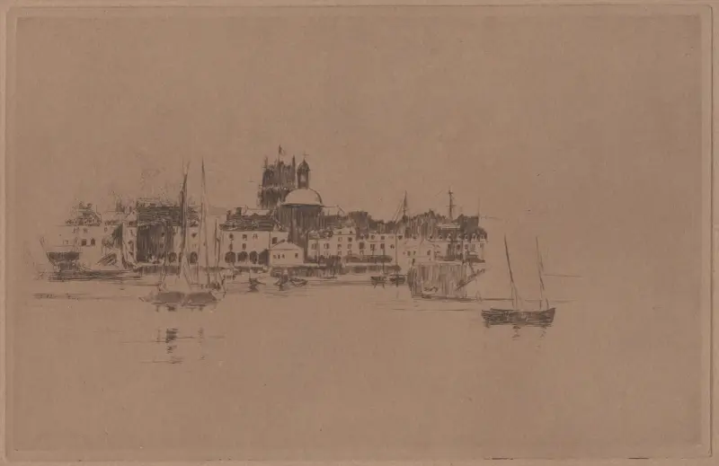 Hamnen i Dieppe av Walter Richard Sickert