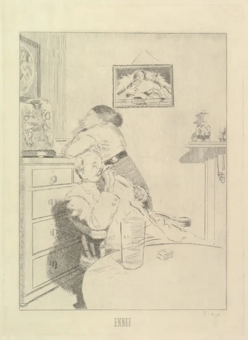 Ennui (The Large Plate) av Walter Richard Sickert