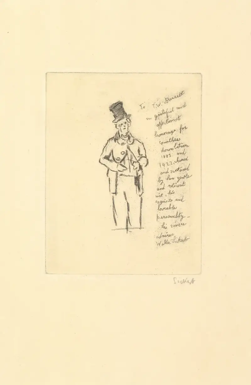 Till minne av T.W. Barrett av Walter Richard Sickert