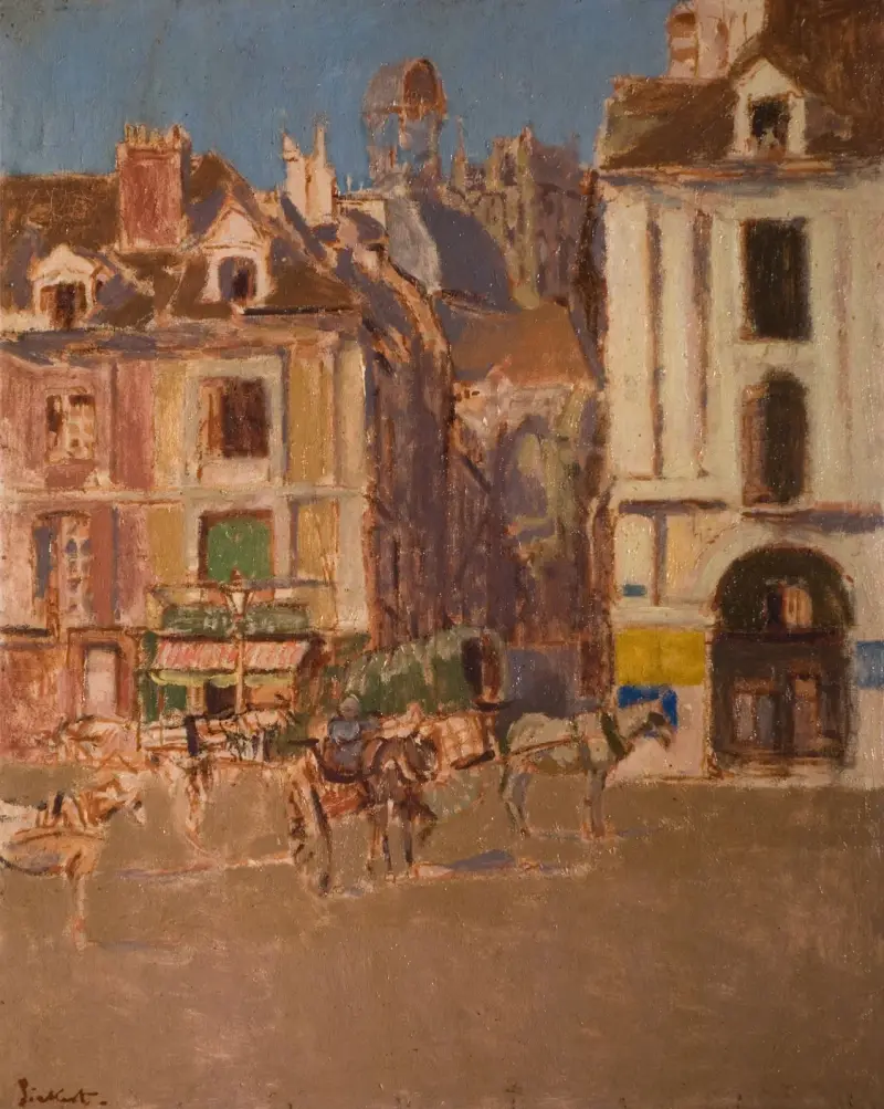 Rue Notre-Dame och Quai Duquesne av Walter Richard Sickert