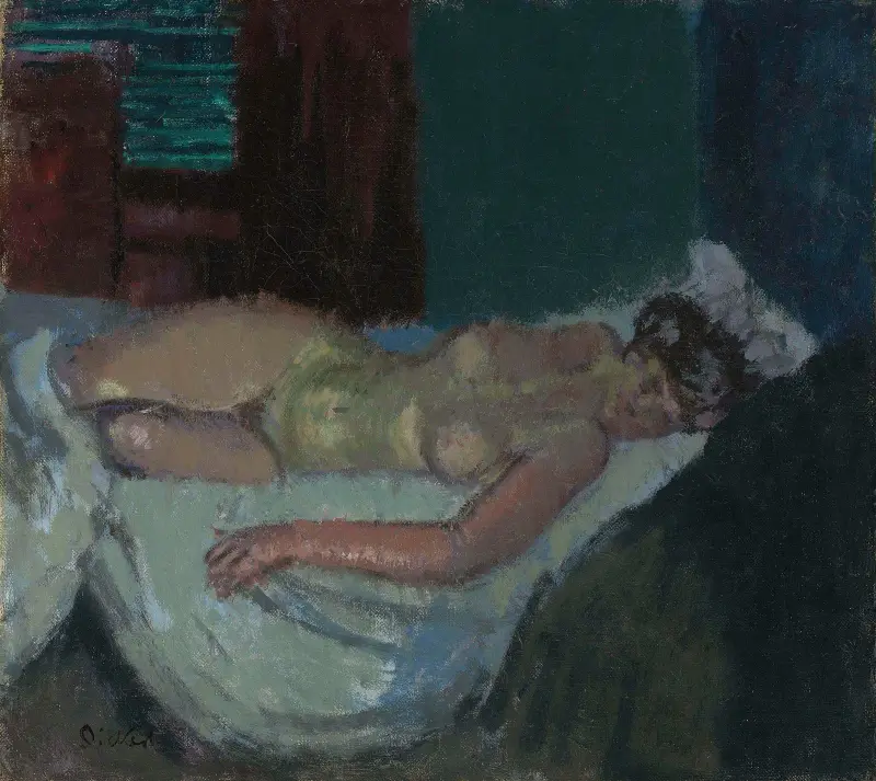 Nakenstudie från Mornington Crescent av Walter Richard Sickert