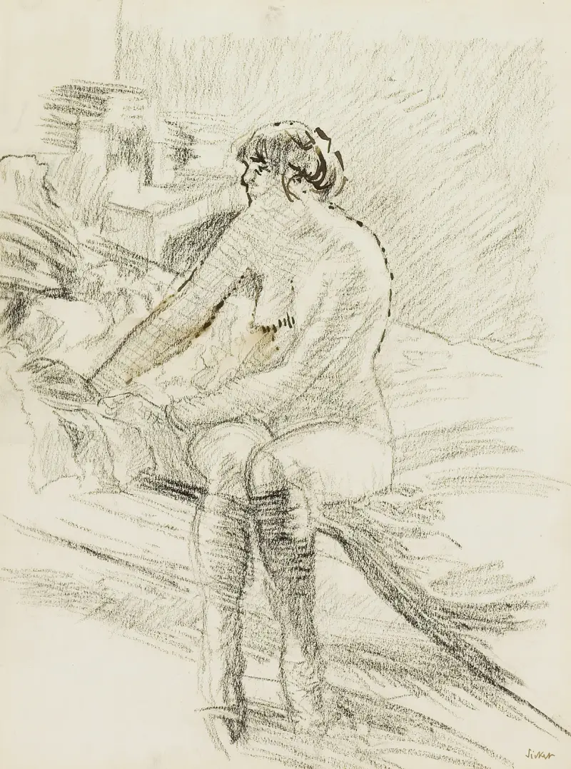 Sedící akt, Walter Richard Sickert