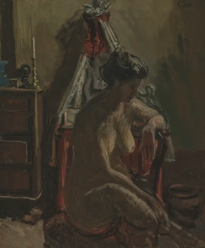 The Beribboned Washstand av Walter Richard Sickert