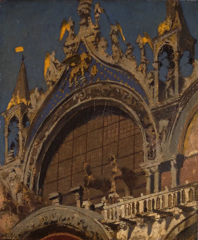 The Horses of St Mark’s, Venice av Walter Richard Sickert