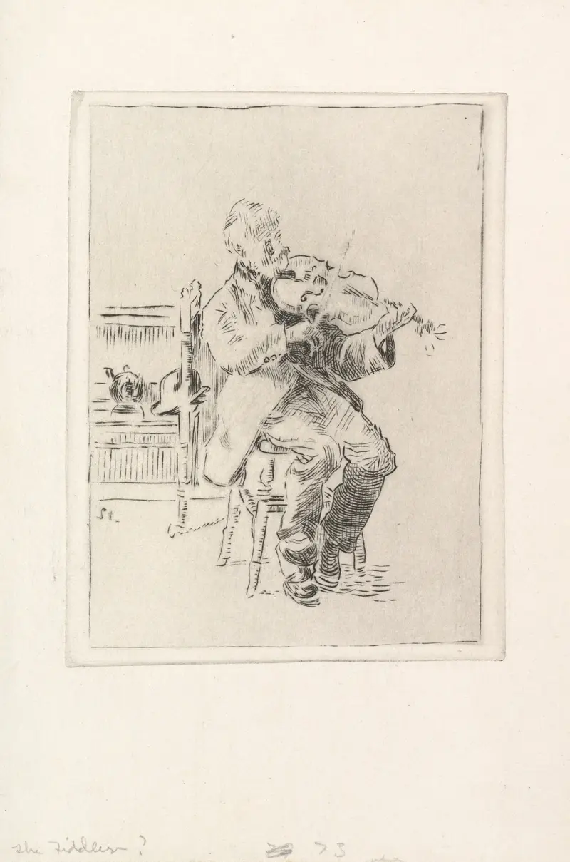 Den gamle spelmännen (den lilla plåten) av Walter Richard Sickert